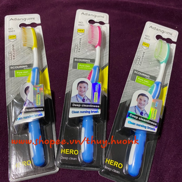 Thanh lý 5 bàn chải đánh răng HERO loại tốt