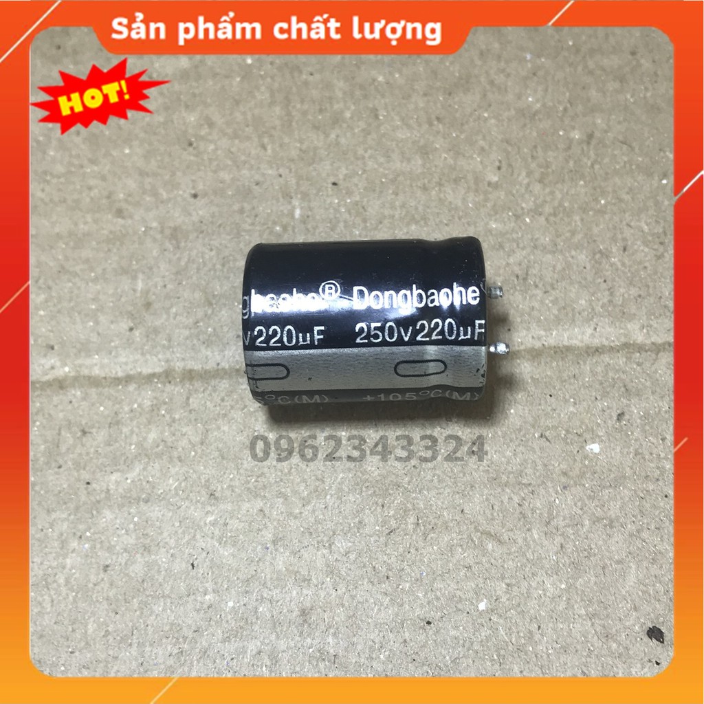 Tụ hóa tụ phân cực, tụ sừng 220uF 250V tháo máy
