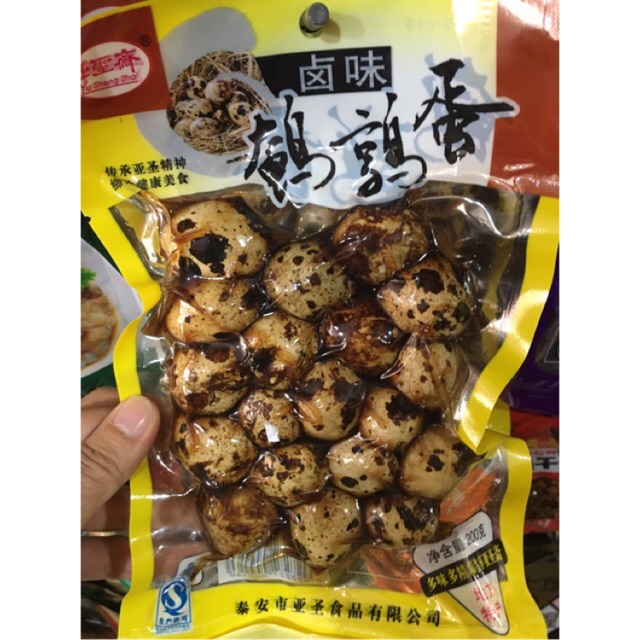 Trứng cút muối gói to 200g