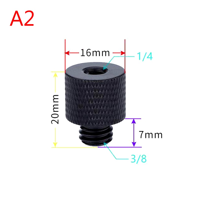 Ốc Nối Đầu Cái 3 / 8 &quot;Sang Đầu Đực 1 / 4&quot; Cho Giá Đỡ Ba Chân Camera