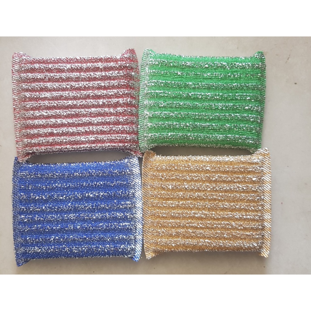 1- miếng cước rửa chén mẫu kim tuyến