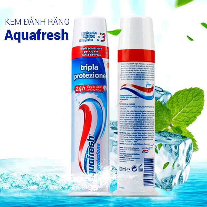 KEM ĐÁNH RĂNG AQUAFRESH DẠNG ỐNG 100ml