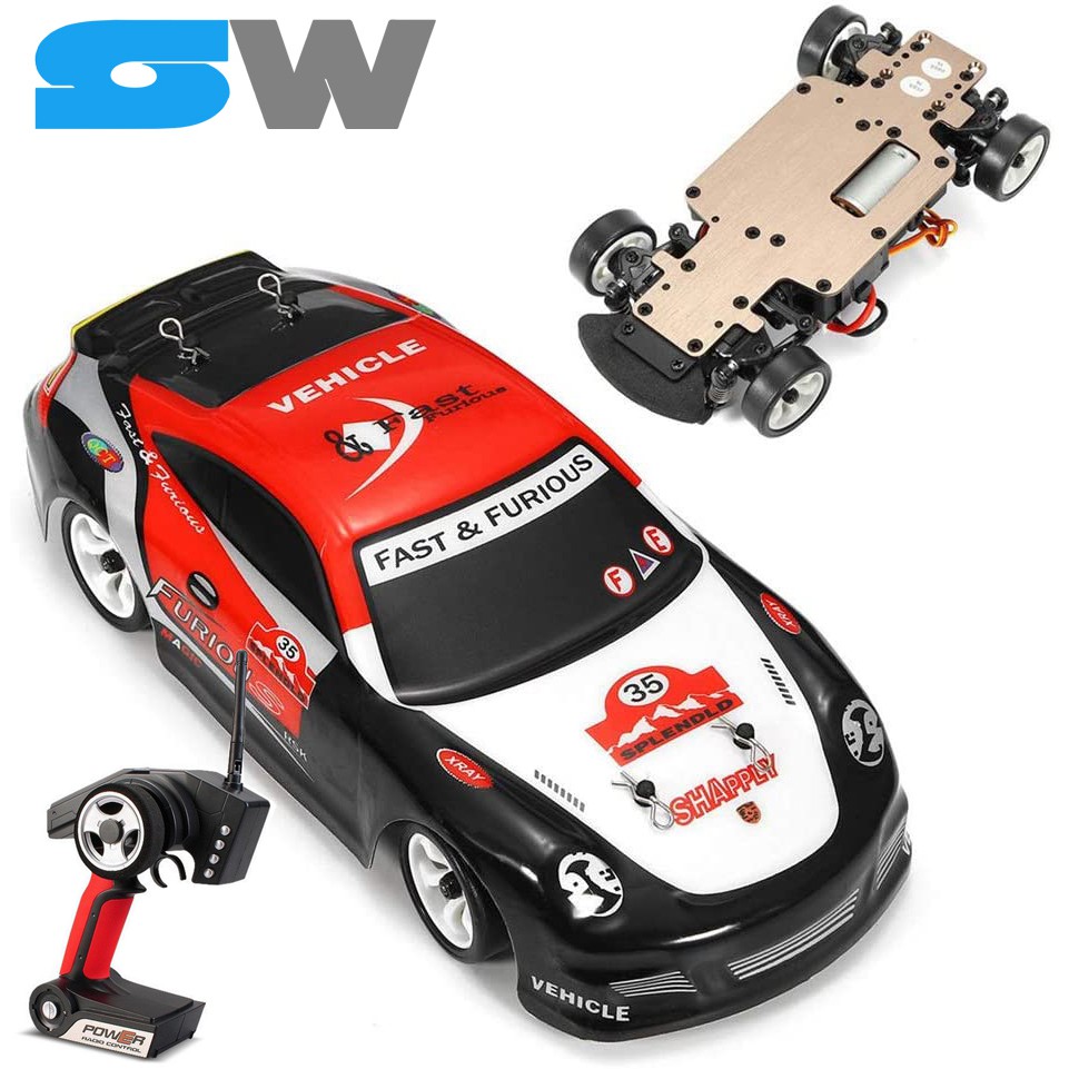 Xe Drift  Cỡ Nhỏ Điều Khiển Từ Xa Tốc Độ Cao Wltoys K969, Hai Cầu, Khung Kim Loại Siêu Bền 1/28 2.4G 4WD Brushed RC Car