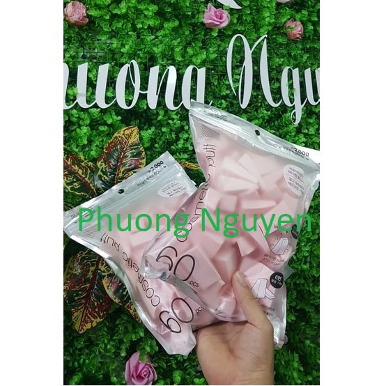Sản Phẩm Mút trang điểm Daiso Hàn Quốc cosmetic puff [ 60 miếng] [Hàng Chính Hãng] | BigBuy360 - bigbuy360.vn