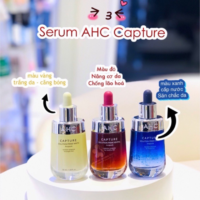 [Hàng Hãng Sale] Tinh Chất Serum Dưỡng Ẩm Trắng Da AHC Capture Solution Max Ampoule