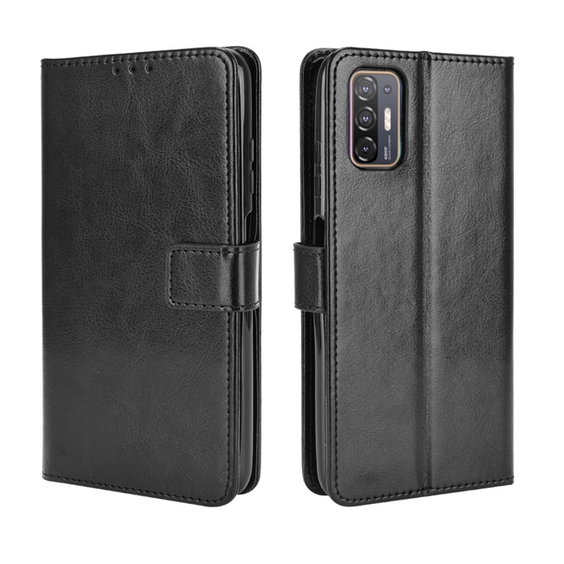 Bao Da Điện Thoại crazy horse Dạng Ví Bảo Vệ Toàn Diện Cho htc desire 21 22 pro 5g 20 plus u20 5g Ốp