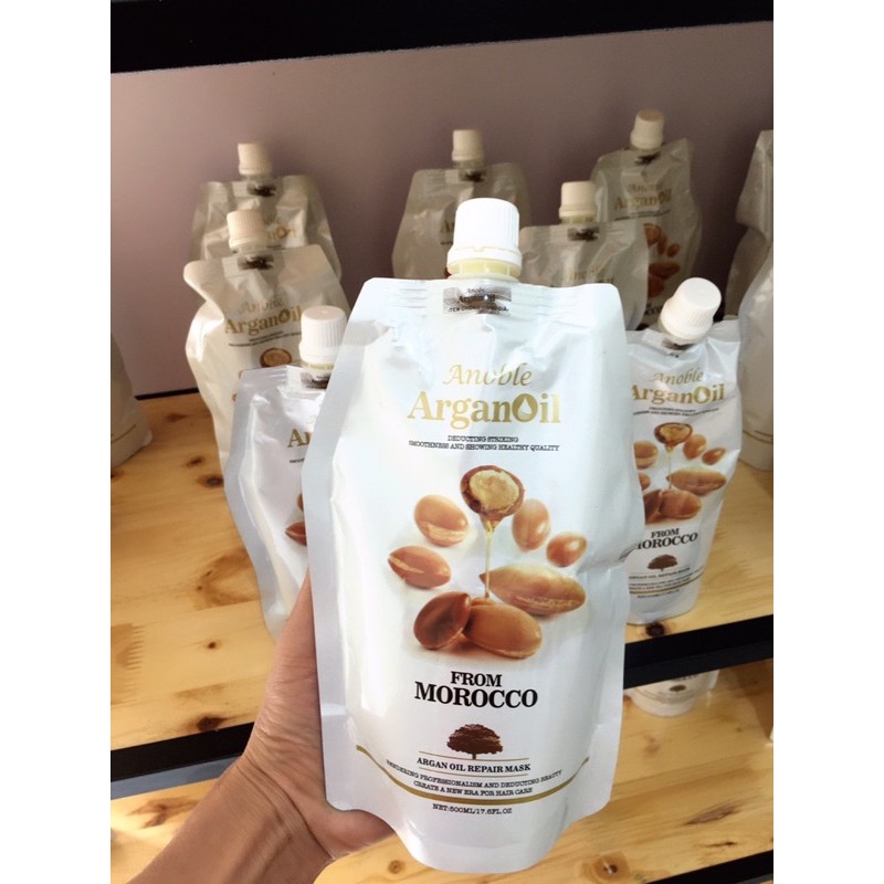Dầu cặp gội xả Anoble Arganoil Collagen 800ml MOROCCO