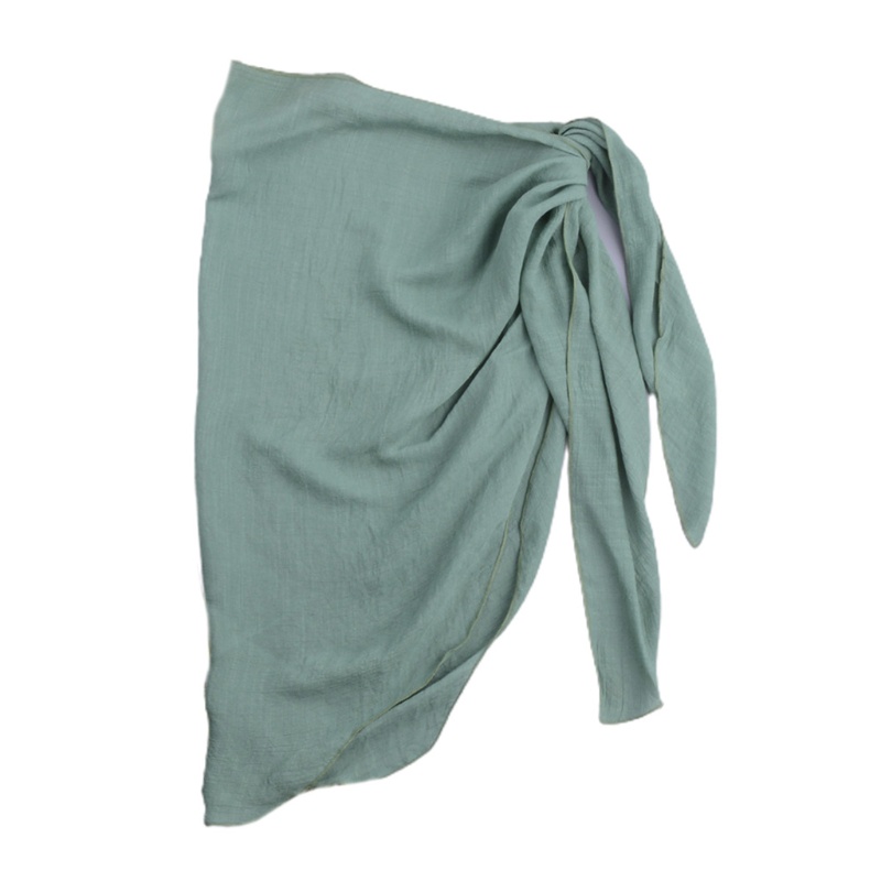 Sun Phụ Nữ Bãi Biển Pareos Sarong Áo Choàng Bikini Che Phủ Bán Nguyệt Gợi Cảm Đơn Giản Bằng Vải Voan