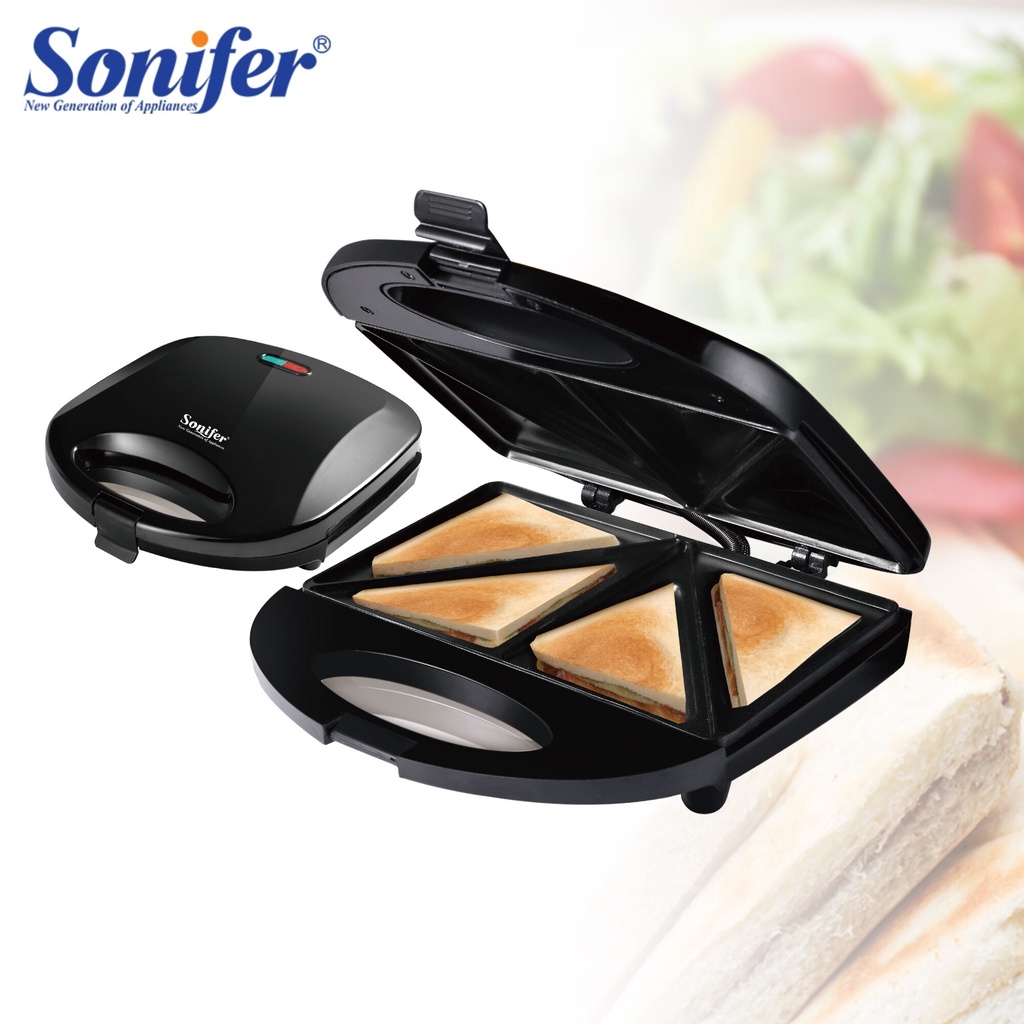 Máy Nướng Bánh Mì Kẹp, Nướng Bánh Sandwich, Làm Bánh Waffle Sonifer SF-6048