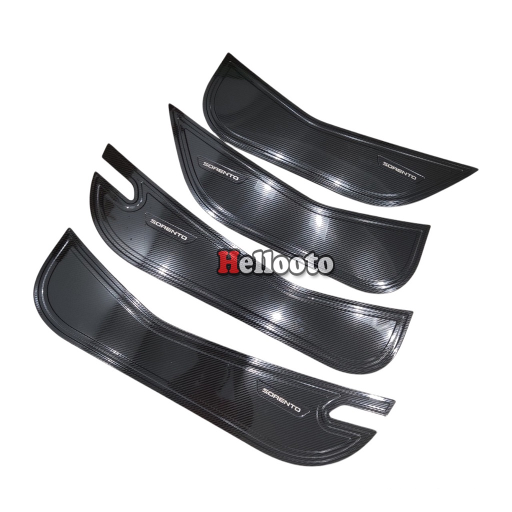 Bộ 4 ốp tapli cửa xe Kia Sorento 2021 2022 2023 Mẫu Carbon - Tặng Kèm Thêm Keo Dính
