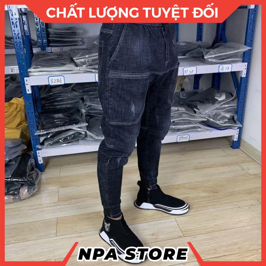 Quần jean nam cạp thun co giãn mã D02 | BigBuy360 - bigbuy360.vn