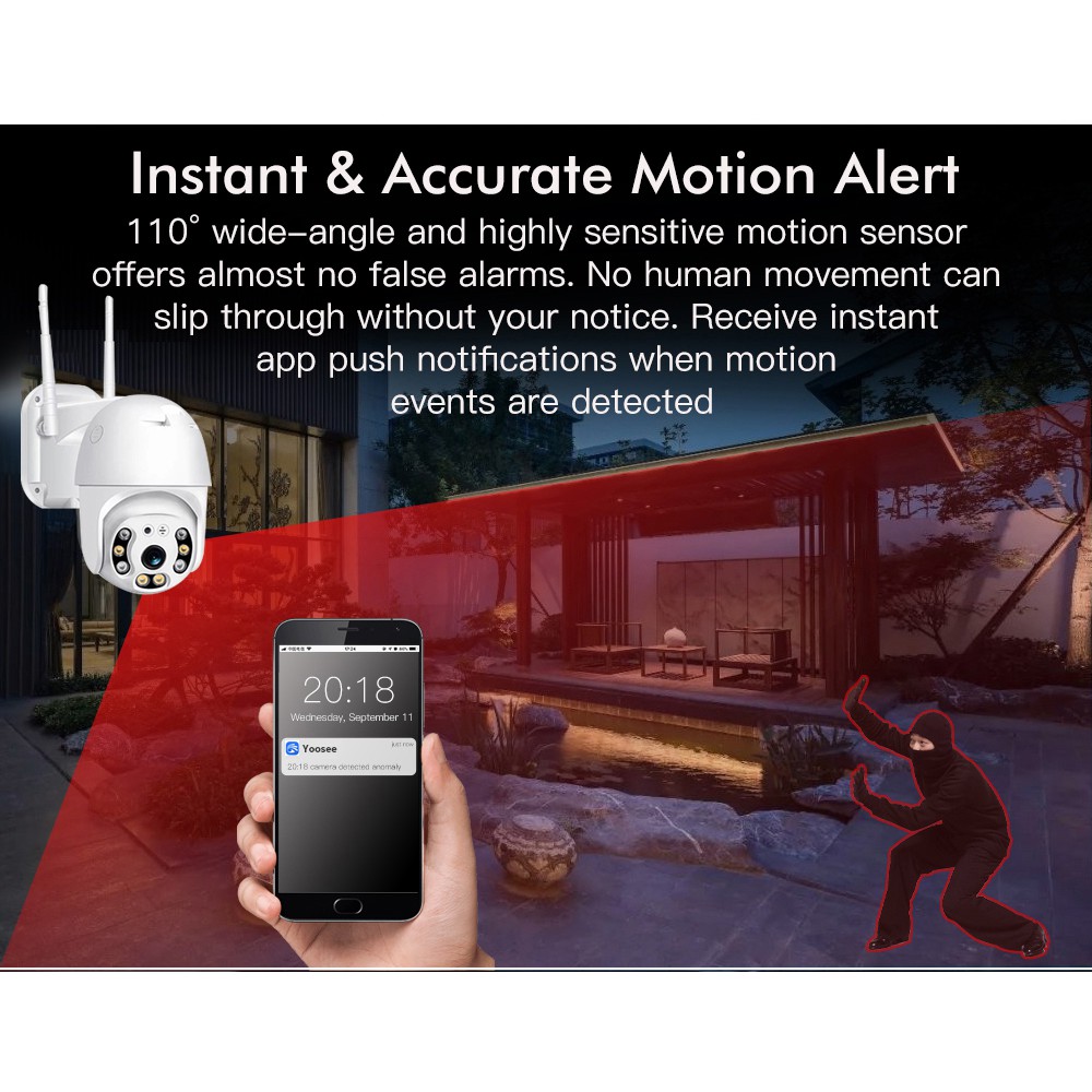 EVKVO - Tuya APP Smart Life 3MP PTZ CCTV IP Camera Wireless WIFI Outdoor CCTV Security Camera | BigBuy360 - bigbuy360.vn