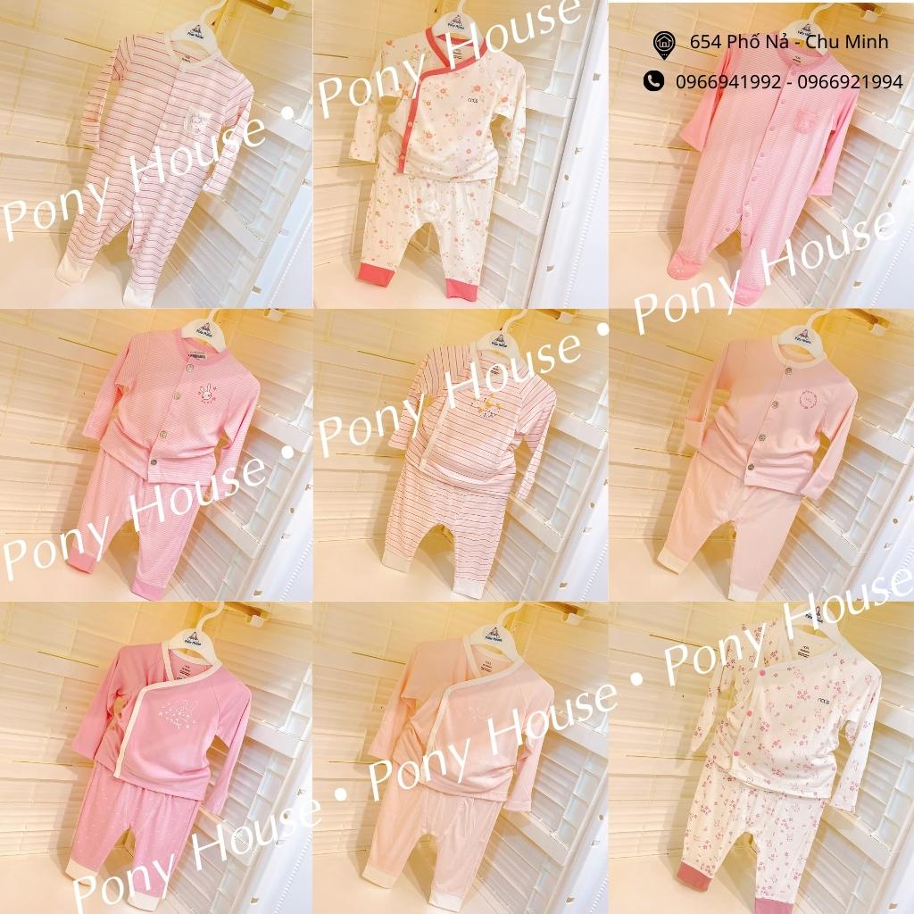 Bộ Sơ Sinh Nous Dài Tay Petit Màu Hồng Bé Gái Siêu Mềm, Mịn, Thoáng Khí, Co Giãn Tuyệt Đối Cho Bé Sơ Sinh/Newborn, Nb
