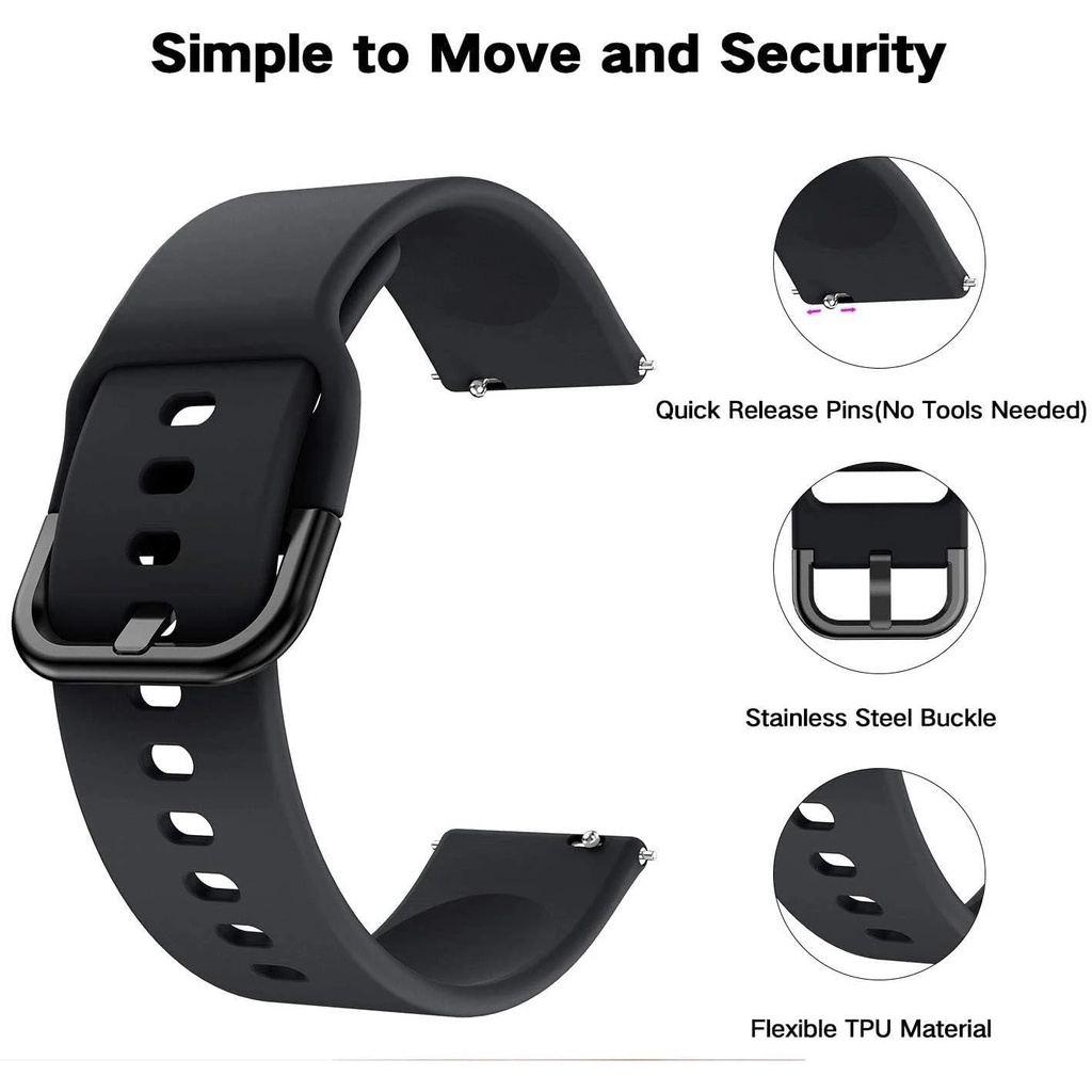 Dây Đeo Silicon Nhiều Màu Sắc Cho Đồng Hồ Thể Thao Realme TechLife watch S100
