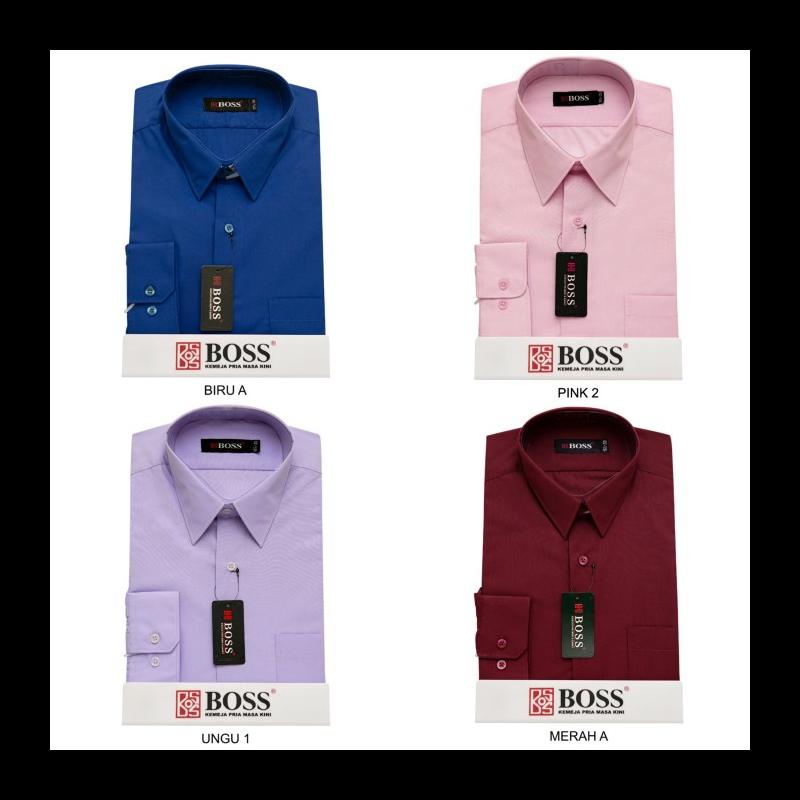 Áo thun trơn ngắn 35% BOSS SIZE 16.5-17 (đen)