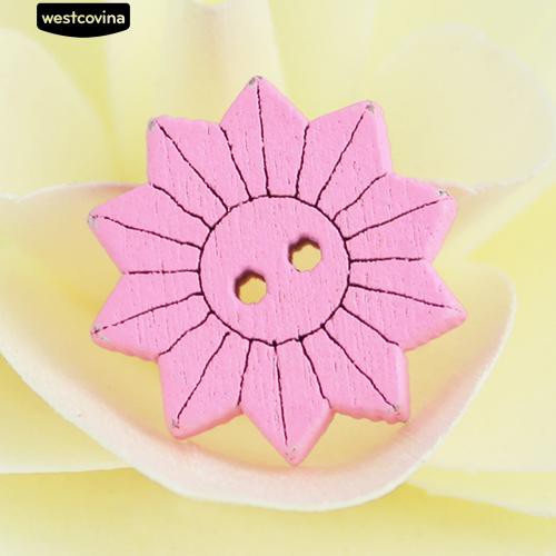 Set 100 Nút Gỗ 2 Lỗ Hình Các Con Vật Đáng Yêu