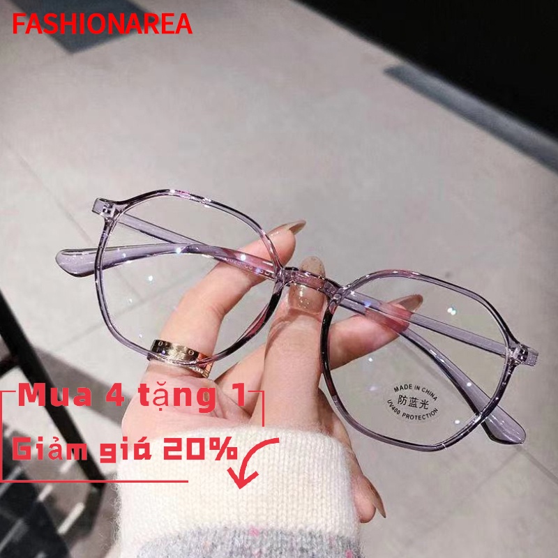 COD Kính mát nam nữ chống ánh sáng xanh gọng lớn cổ điển thời trang phong cách Hàn Quốc
