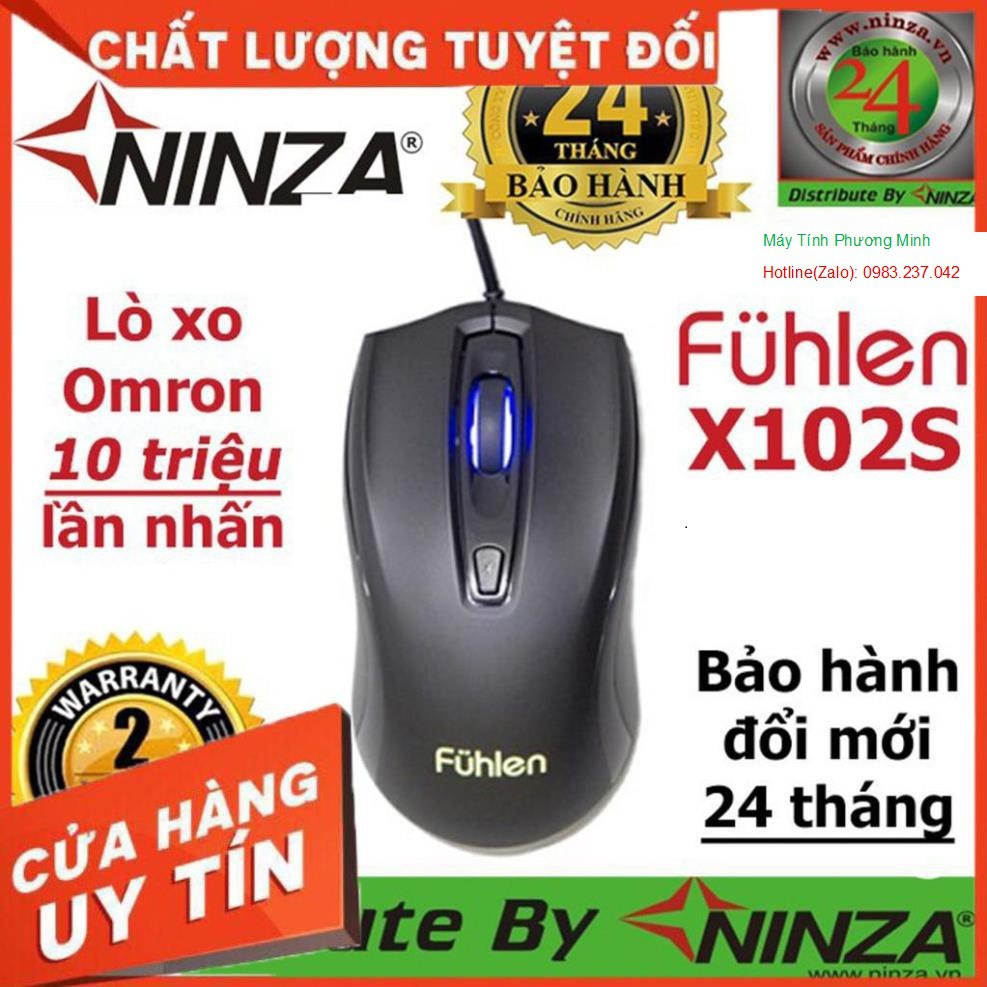 Chuột Vi Tính Fuhlen X102S 10 triệu click - Hàng chính hãng 2 năm bảo hành