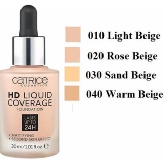 Kem nền Catrice HD 24H Liquid Coverage Foundation của Đức
