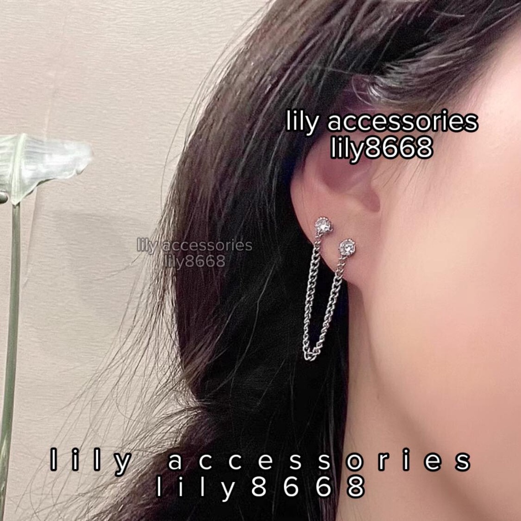 khuyên tai vành kim tròn xích không gỉ