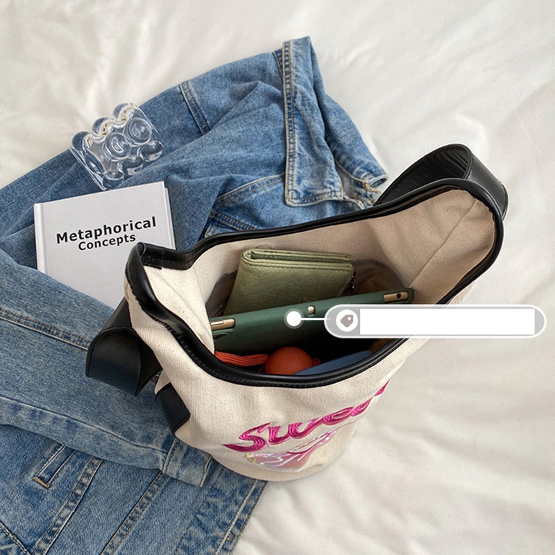 Túi Đeo Vai canvas Dễ Phối Đồ Thời Trang Cho Nữ