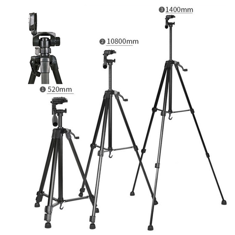 Gậy camera Tripod điện thoại Giá đỡ điện thoại 3 chân dùng để chụp ảnh, livestream TikTok, quay video tiện lợi WT-3520