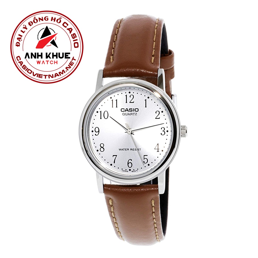 Đồng Hồ Casio Nam MTP-1095E-7B Dây Da - Chính Hãng