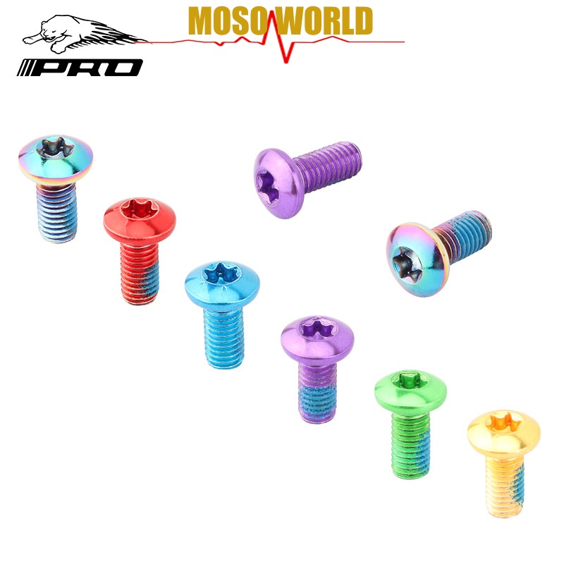 MOSOWORLD 12 chiếc Hợp kim thép M5x11.5mm Chốt vít cho Xe đạp leo núi