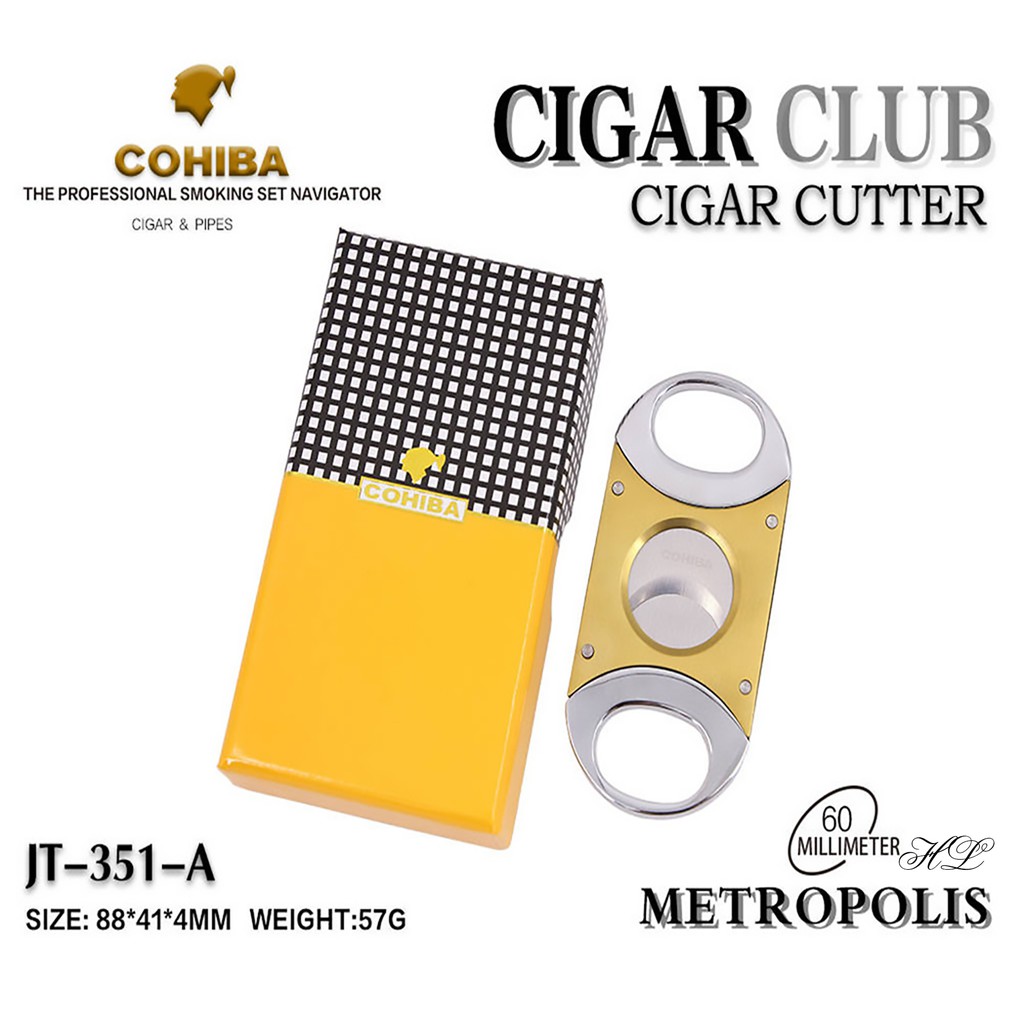 Cắt Cigar | Cắt Xì Gà JT-351 (Full Box có bao da - kèm ảnh thật)