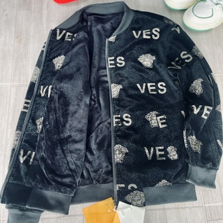 Áo khoác da lộn lông cừu lv cao cấp chuẩn form hàn quốc