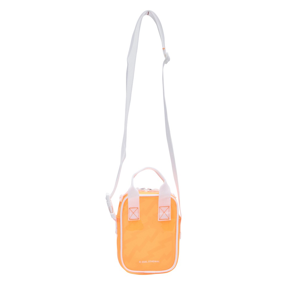 5THEWAY® /plastic/ VERTICAL SHOULDER BAG™ in ORANGE aka Túi Đeo Chéo Trong Suốt Cam