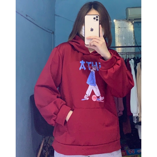 Áo Hoodie Nam Nữ Chữ Nhật Chất Nỉ Cotton From Rộng Nhiều Màu, Áo Hôdie Nữ | BigBuy360 - bigbuy360.vn
