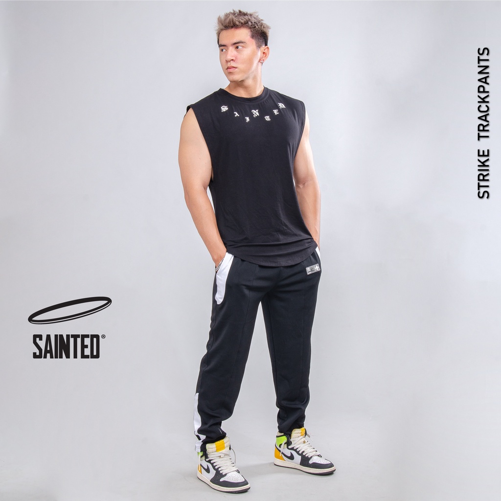 Quần dài nam tập gym chơi thể thao form basic ống suông Strike trackpants - SAINTED