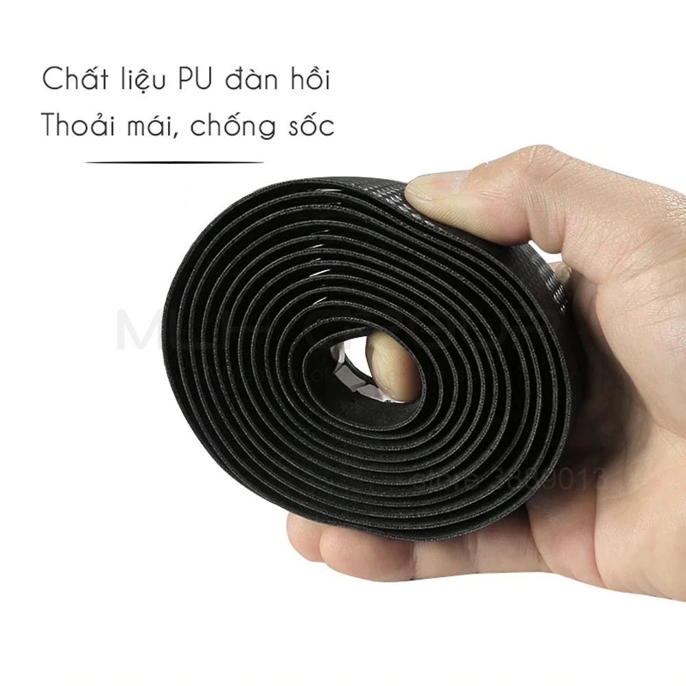 Bộ 2 Cuộn Dây Quấn Ghi Đông Xe Đạp Vân Carbon Chống Trơn Trượt Chắc Chắn MLH