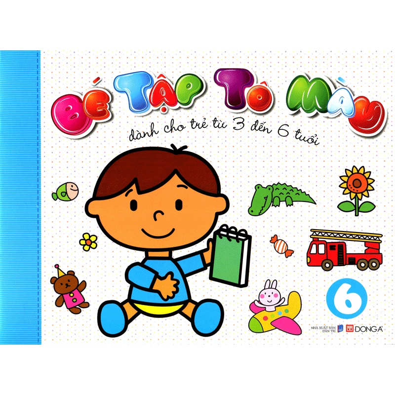 Sách Bé Tập Tô Màu (3-6 Tuổi) - Tập 6