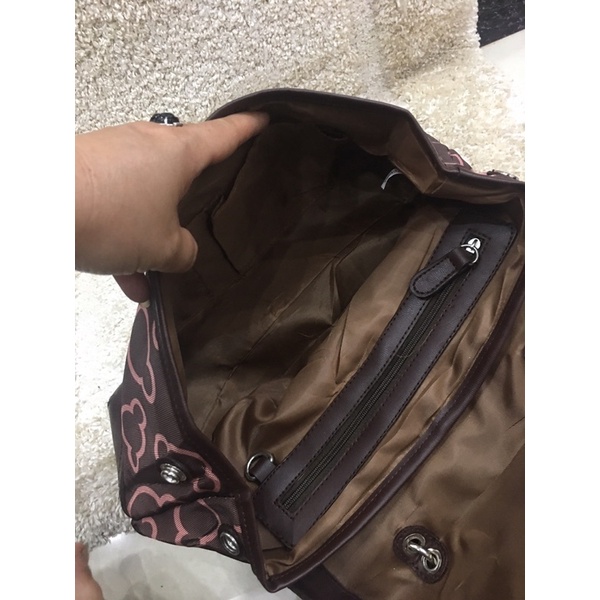 Túi si y hình dù phối da mới cao