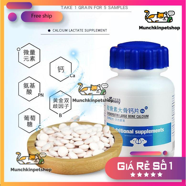 Canxi cho chó mèo MCP, bổ sung canxi, vitamin, chắc xương, canxi nano, calcium phosphorus cho chó mèo