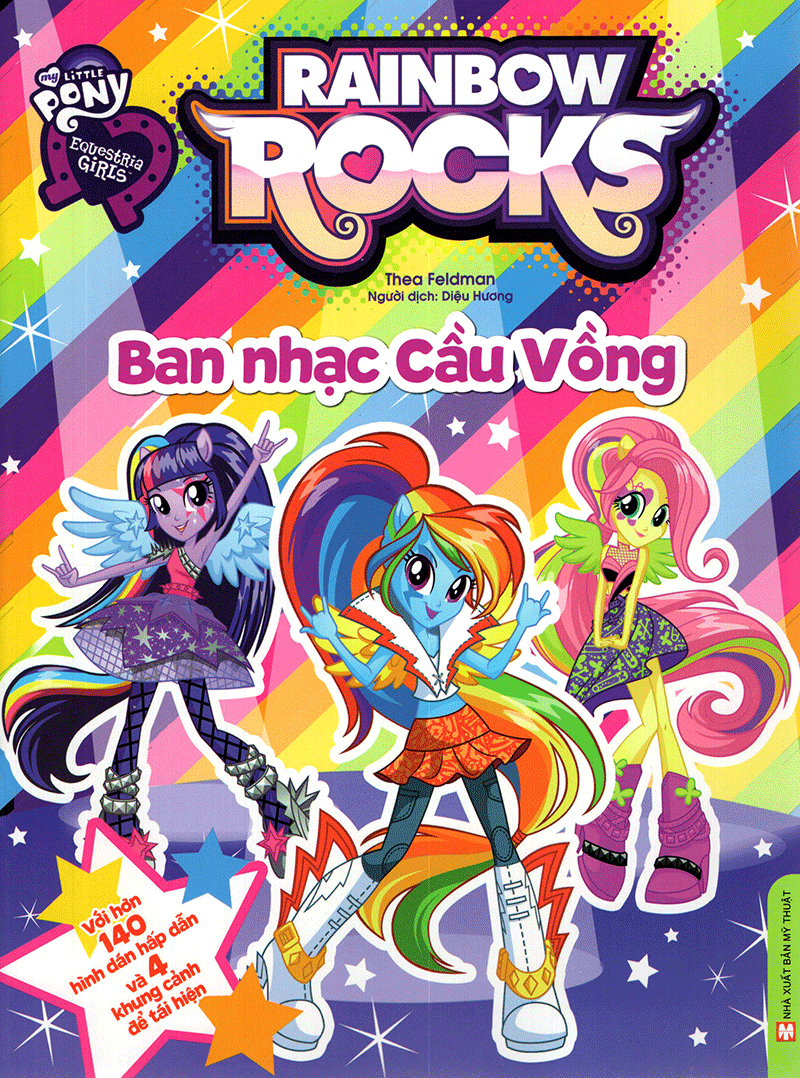 Sách My Little Pony - Rainbow Rocks - Ban Nhạc Cầu Vồng (Hình Dán)