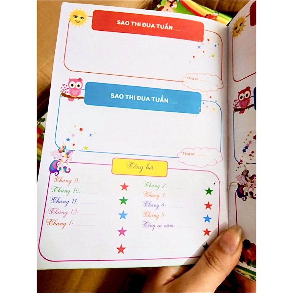 Combo 30 quyển sổ thi đua dành cho các bé tiểu học