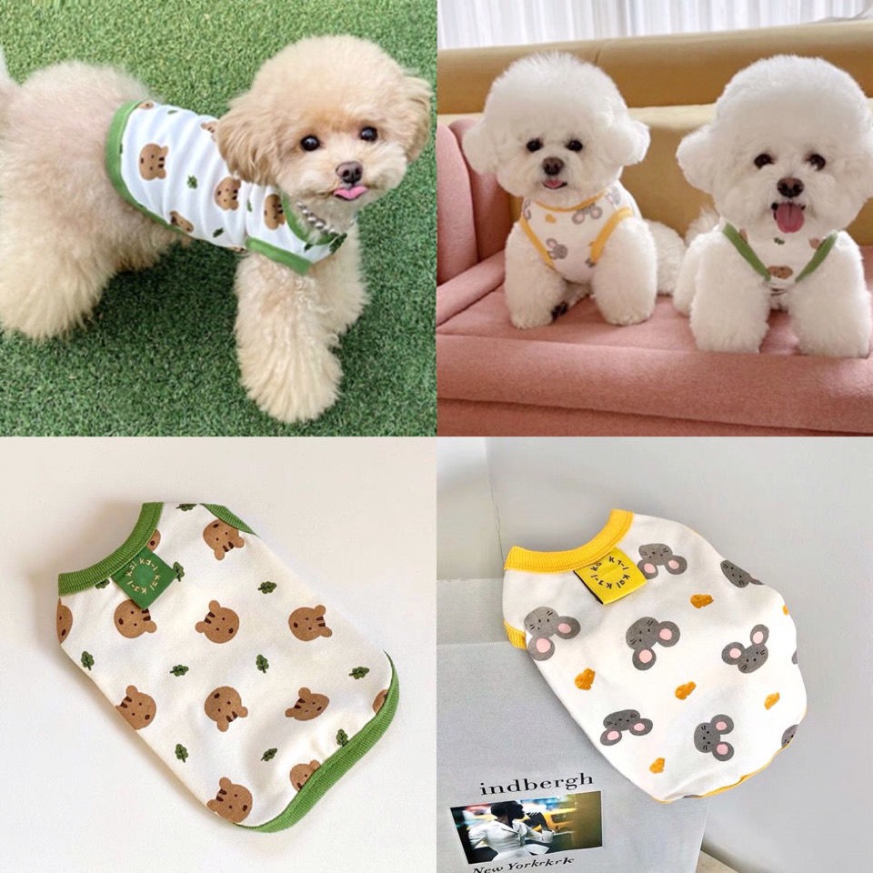 Áo vest cho chó Teddy đẹp hơn gấu trúc Mimi Hiromi Schnauzer VIP nhỏ dễ thương quần mùa hè mỏng