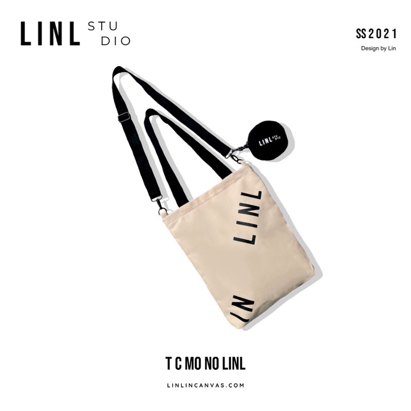 Túi Tote Chéo - LINL - Nữ - 3 Màu Đen, Kem, Mono