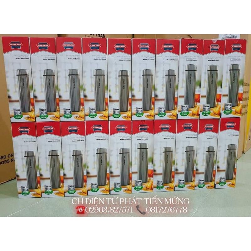 BÌNH GIỮ NHIỆT INOX 304 SUNHOUSE 450ML - Tiệm Điện Phát Tiến Mứng