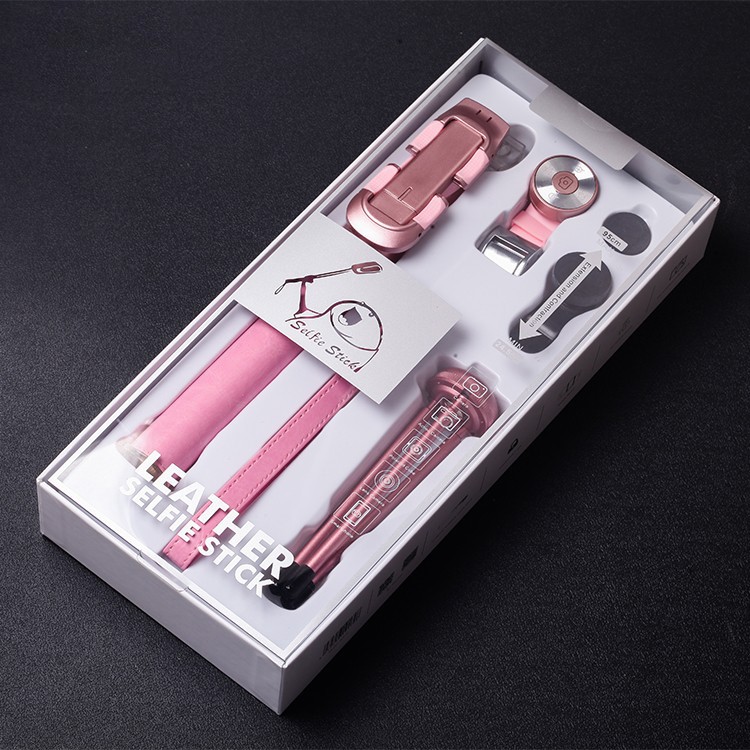 Bộ gậy tự sướng 3 Lens camera Leather Selfie Stick chính hãng | BigBuy360 - bigbuy360.vn