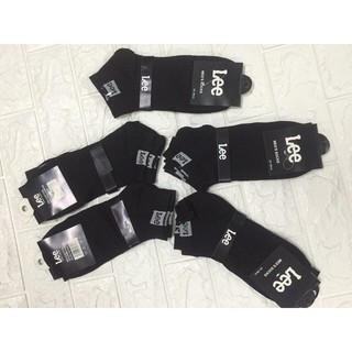Combo 10 ĐÔI tất Lee màu GHI VÀ ĐEN