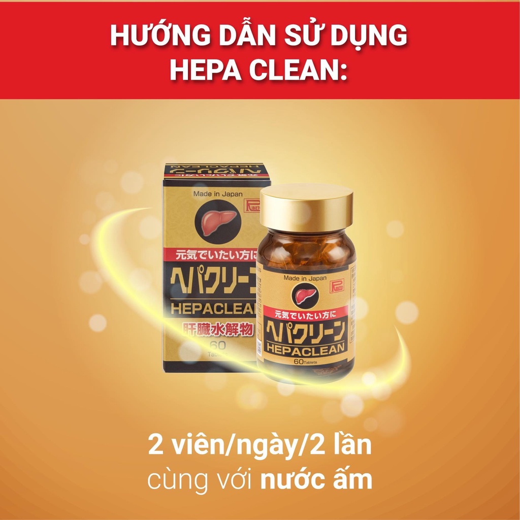Hepaclean - Viên uống tăng cường chức năng gan 60 viên