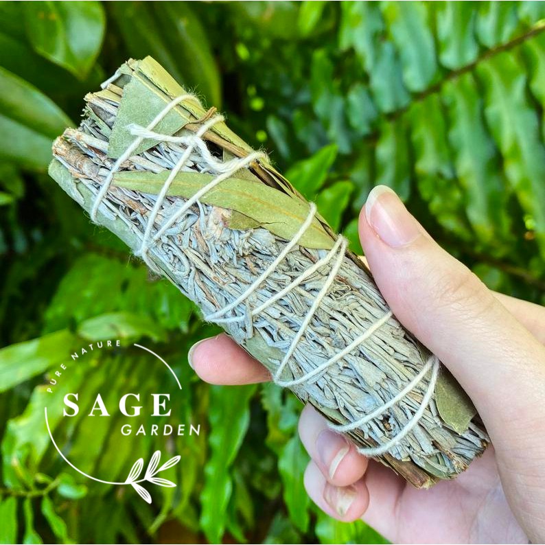 CÂN BẰNG CẢM XÚC - Xô thơm Bạch Đàn - Size chuẩn 12cm - SAGE GARDEN