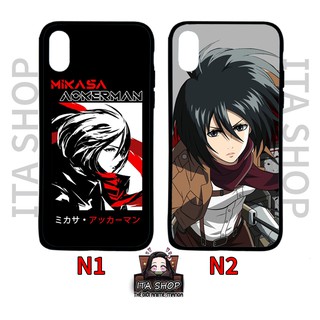 Ốp lưng mikasa attack on titan - iphone 6/6s 7/8 6+/6s+ 7+/8+ x xs xr xs max 11 11 pro 11 pro max 12 12pro max