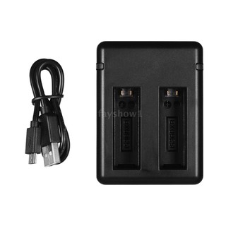 Thiết bị sạc pin hai ngăn di động kèm dây cáp USB cho camera Insta360 One X