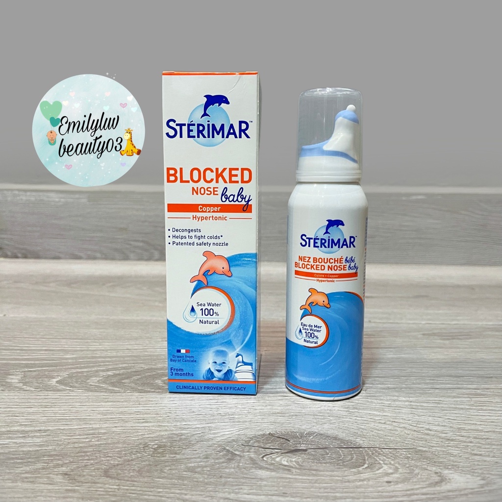 Xịt muối biển cá heo Sterimar Pháp cho bé cưng DATE XA