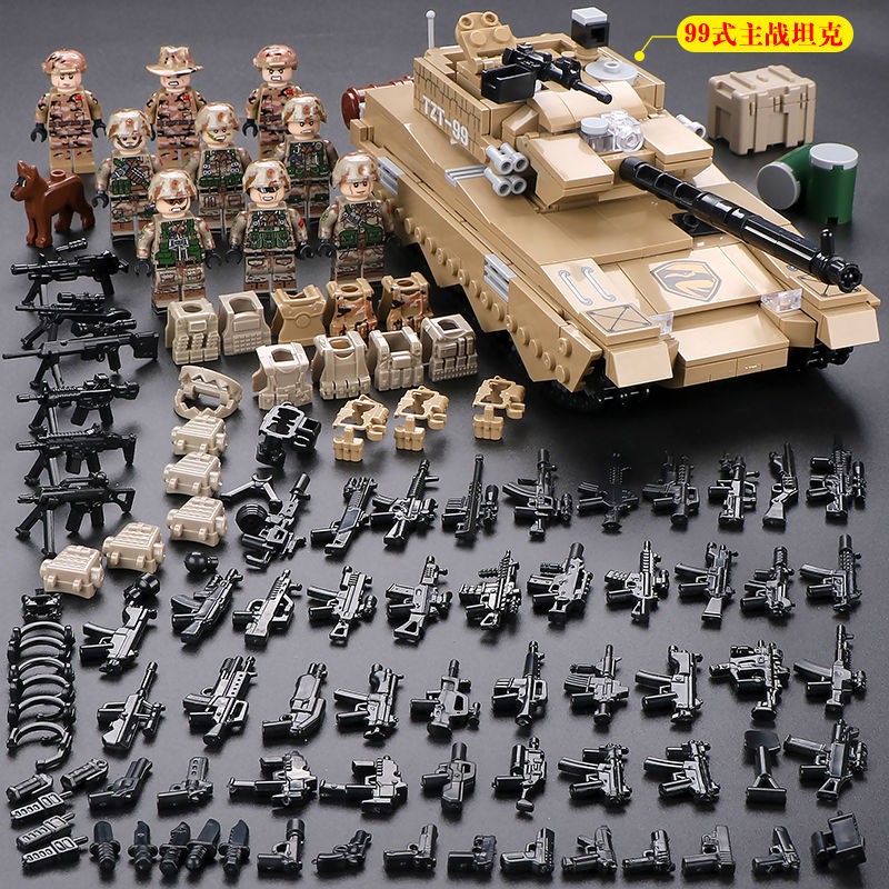 Bộ đồ chơi lego lắp ráp xe tăng phong cách quân đội độc đáo cao cấp